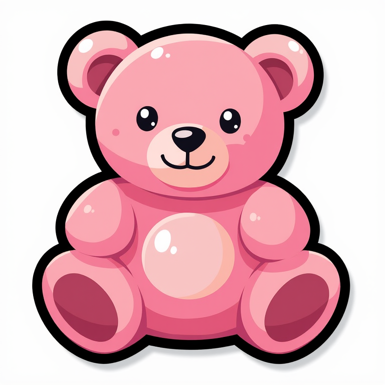 00030-4013586485-_lora_gmic icon_F1Cartoon item icon V1_1_，A pink teddy bear with a black outline.png